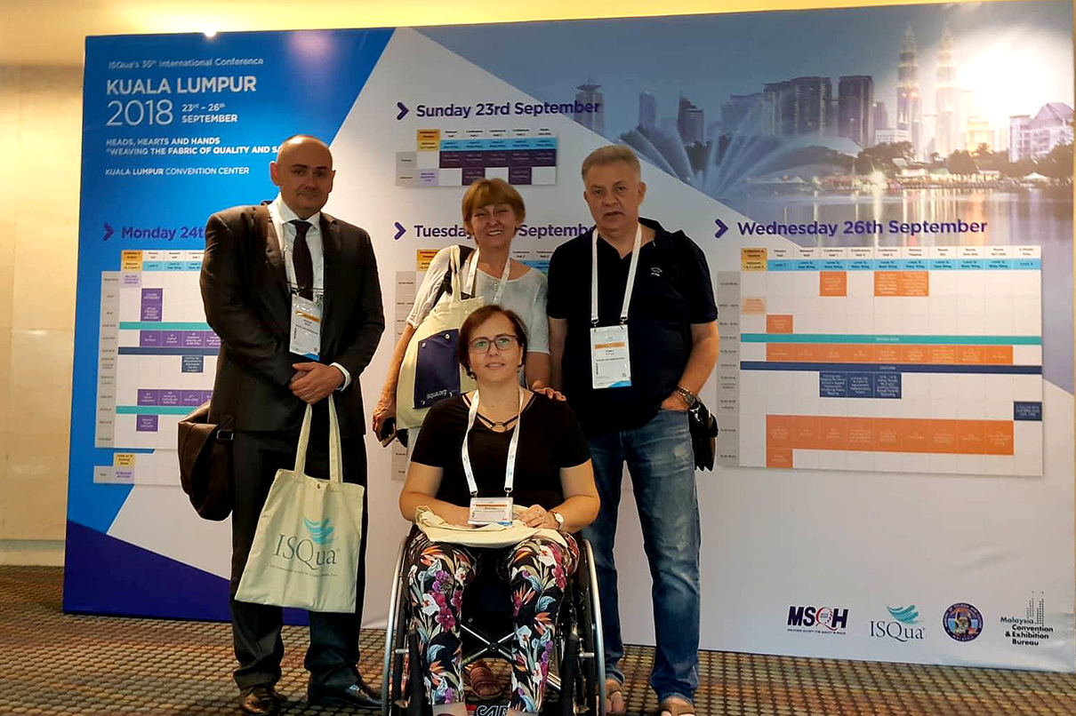 Ahmed Novo, Dženana Fazlić,  Belma Goralija i Zlatko Kravić na Konferenciji u Kuala Lumpur